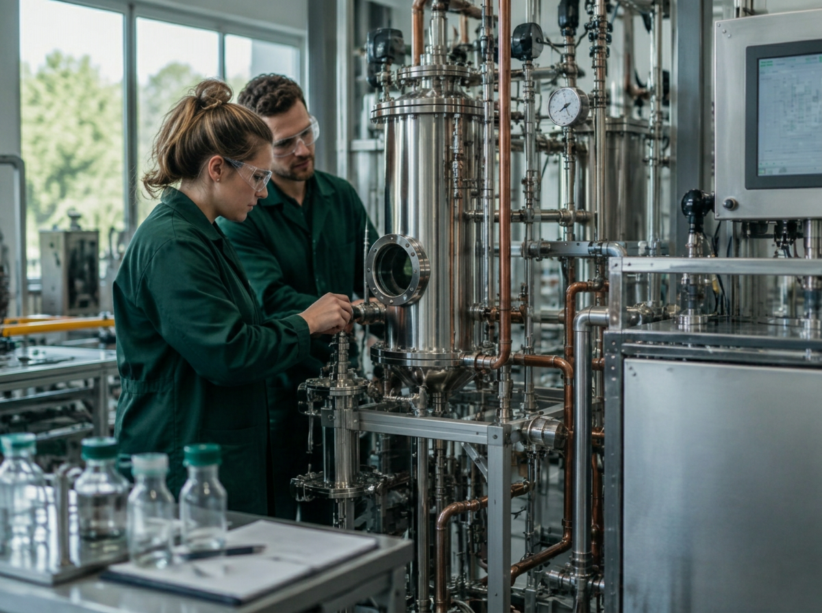 Ingeniører som arbeider med prosessteknologi